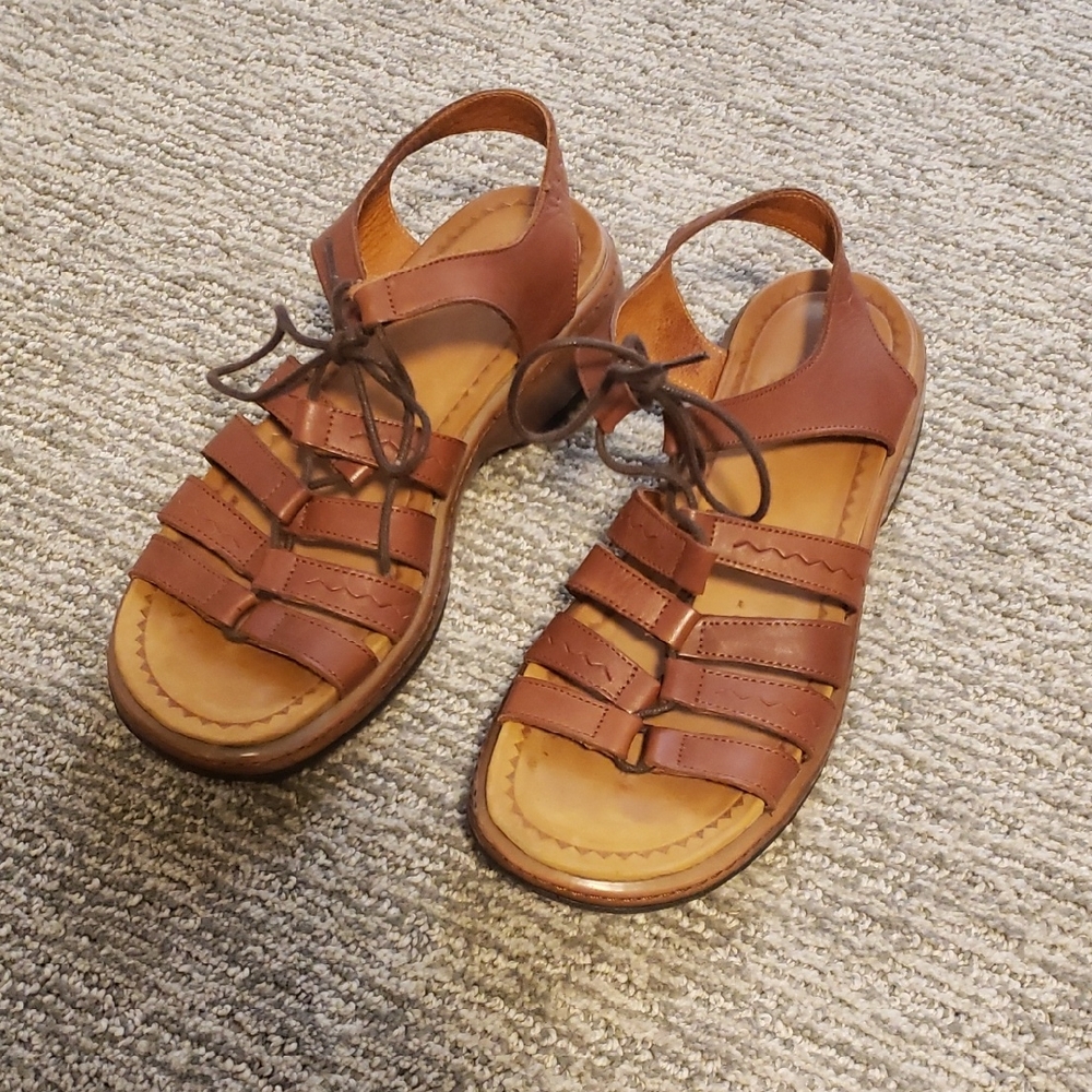 Vintage Dansko Brown Leather Sandals Size 39 (8.5-9)